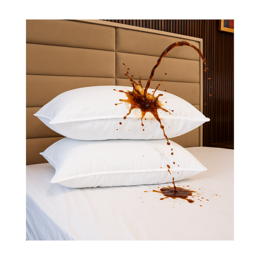 Orimono Elegance Waterproof Terry Pillow Protector with Zipper – Bed Bug Proof & Washable Cover