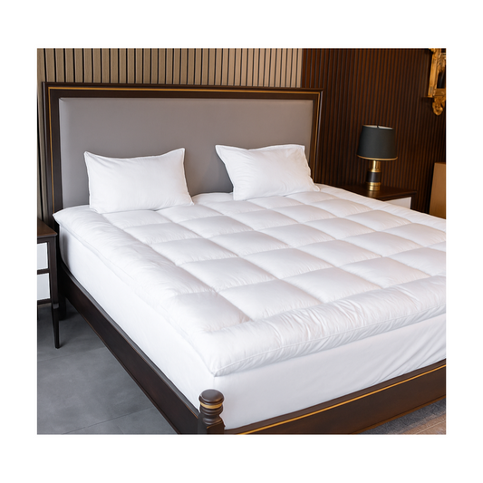 Orimono Elegance Luxury Down Alternative Mattress Topper – 4" Thick Plush Comfort with Zipper | Deep Pocket | Soft Microfiber Fill